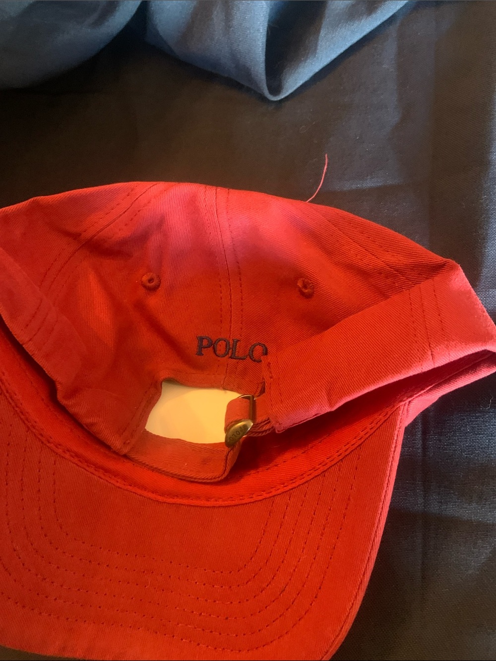 Polo Ralph Lauren Maroon Adjustable Baseball Cap NWT - Picture 2 of 7
